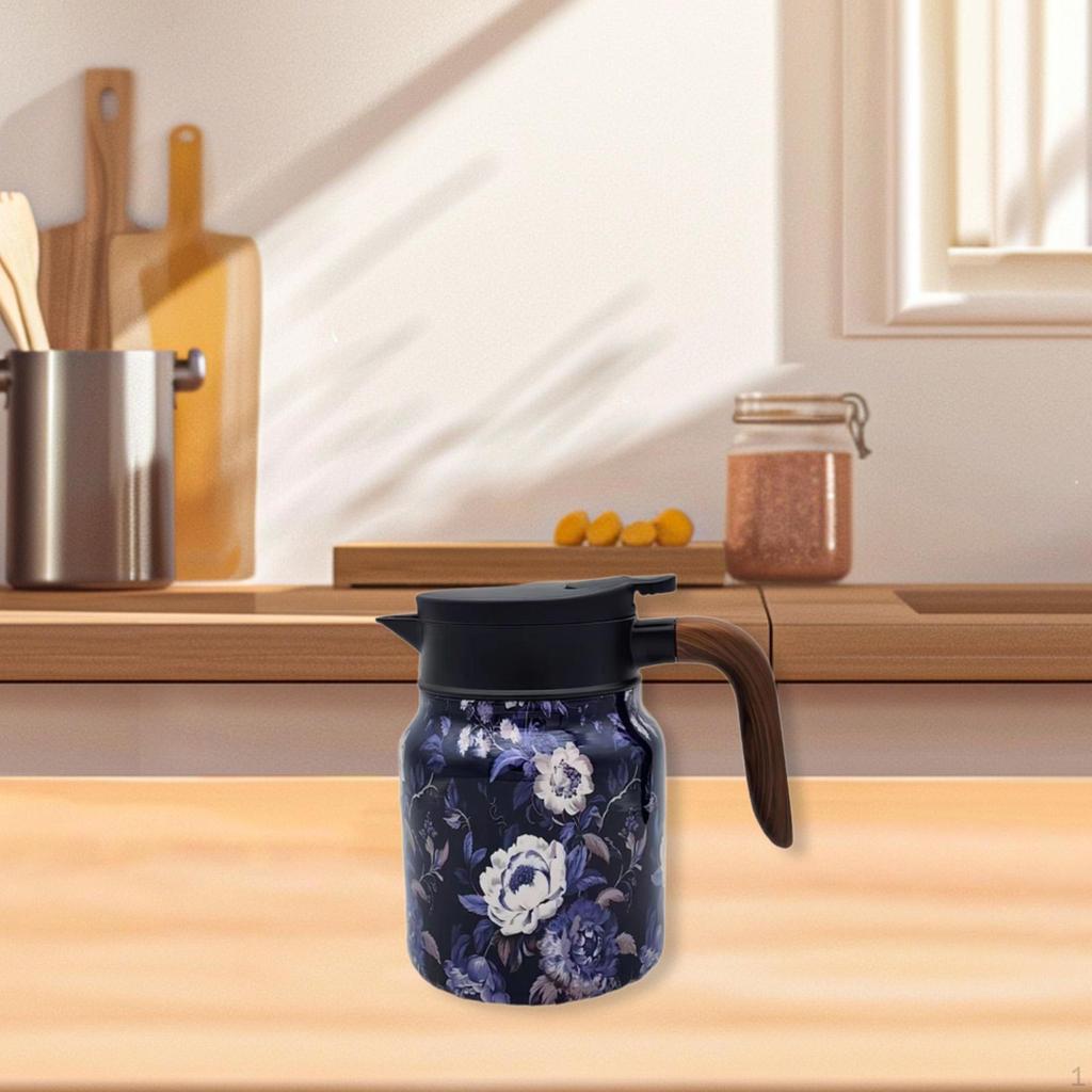 Изолированный кувшин для чая с крышкой, контейнер для воды, мероприятия на открытом воздухе