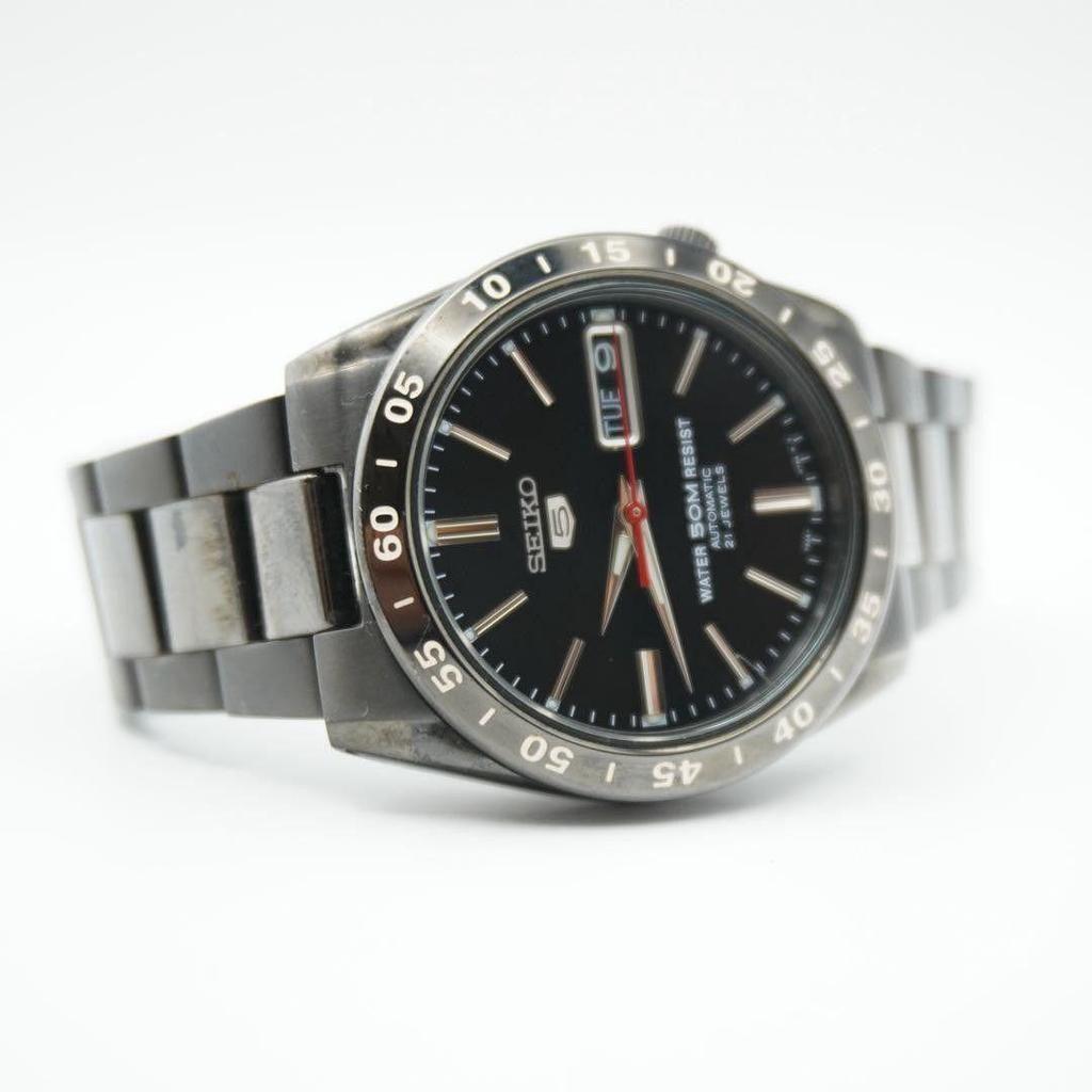 Used [Automatic] SEIKO 5 7S26-02T0 Black Men's Watch Operation