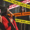 10M Halloween Caution Tape Yellow Hazard Warning Safety Line Outdoor Decoration Prop For Yard And Garden Party Setup