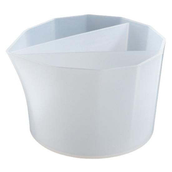 4 шт., силиконовая чашка для заливки, разделенная чашка для краски, чашка для смешивания цветов, дизайн с несколькими отделениями, многоразовая чашка для смешивания жидкости, художественная смола, ремесло