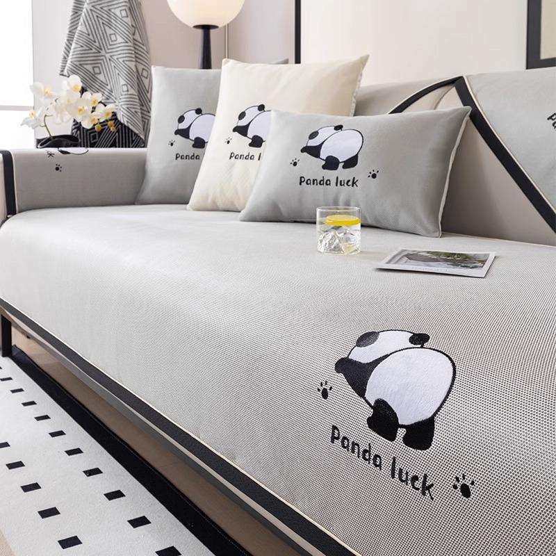 Summer Sofa Cushion Ice Silk Mat Non-Slip Cushion Cartoon New Summer Seat Cushion Cover Cool Cushion Cover Cloth