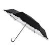 Moonbat Esta Folding Large Light UV Rain or Black Parasol, Umbrella, Size, First-Class Blocking, Protection, Shine, Frilled, 31-230-30216,