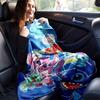 Lilo & Stitch Design Throw Blanket Soft Polyester Fabric for Office Chair or Sofa Ideal for Birthday, Halloween, Christmas Gifts