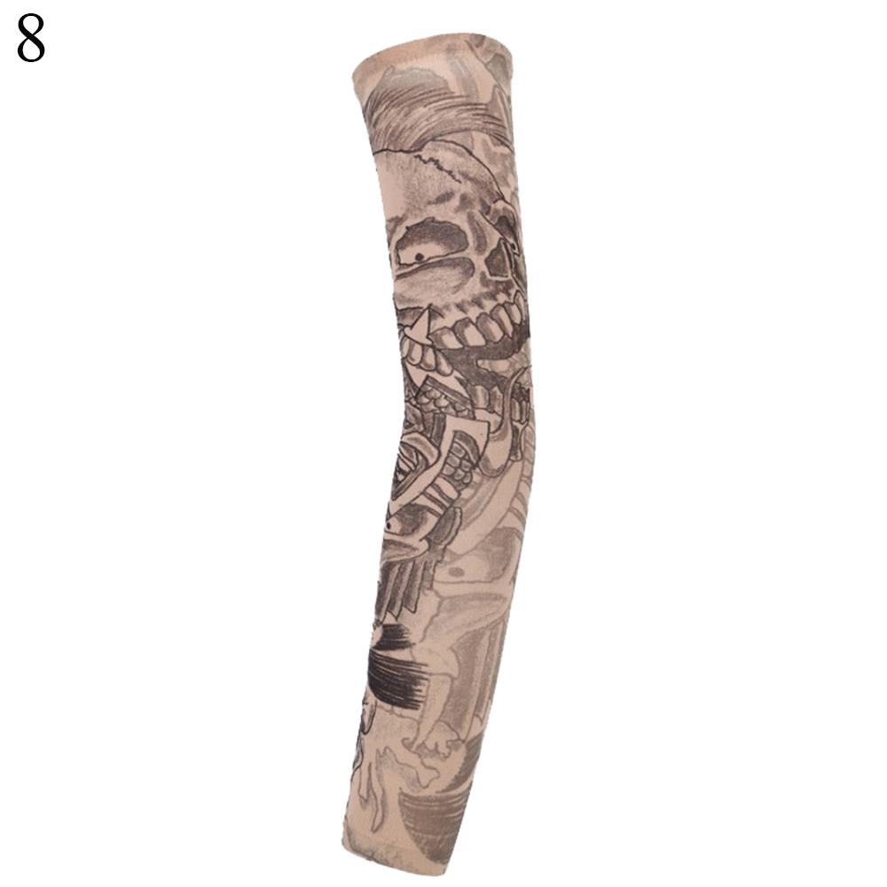 Cooling UV Protection Outdoor Sport Arm Cover Flower Arm Sleeves Sun Protection Tattoo Arm Sleeves