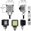 Motorcycle Fog Lights, 2'' Inch 27W Spot Mini Cube Work Driving Pod Lights For Offroad Trucks ATV UTV SUV 4X4 Pick Up Car Boat