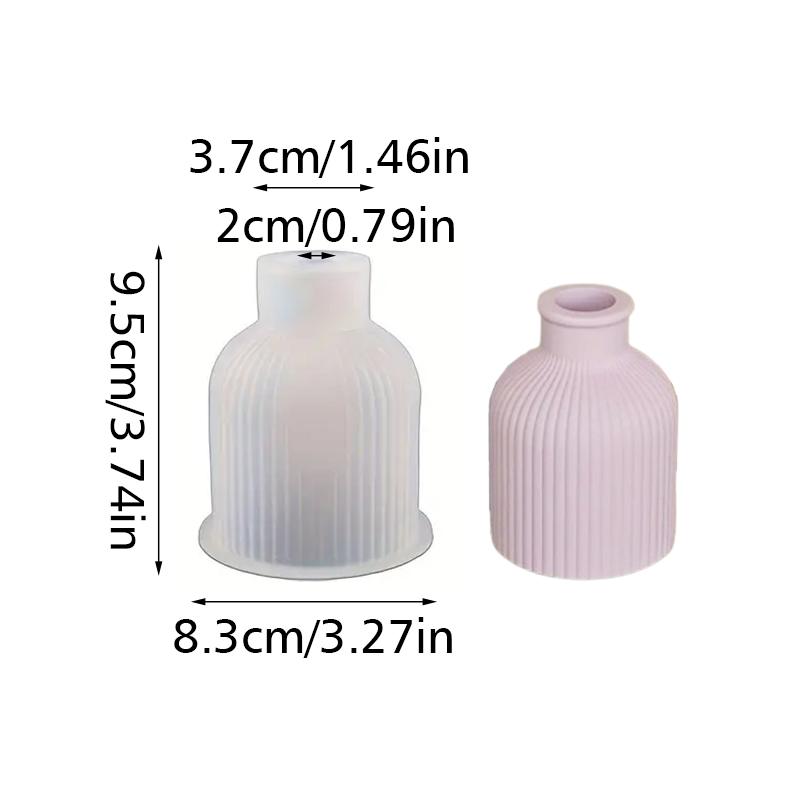 Форма для ароматерапевтической свечи в форме лотоса, сделанная своими руками, креативная силиконовая форма для подставки под стакан из гипса с полосатым узором, аксессуары