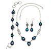 Mystic Topaz Titanium Handmade For Annivarsary Jewelry Set 18-20''