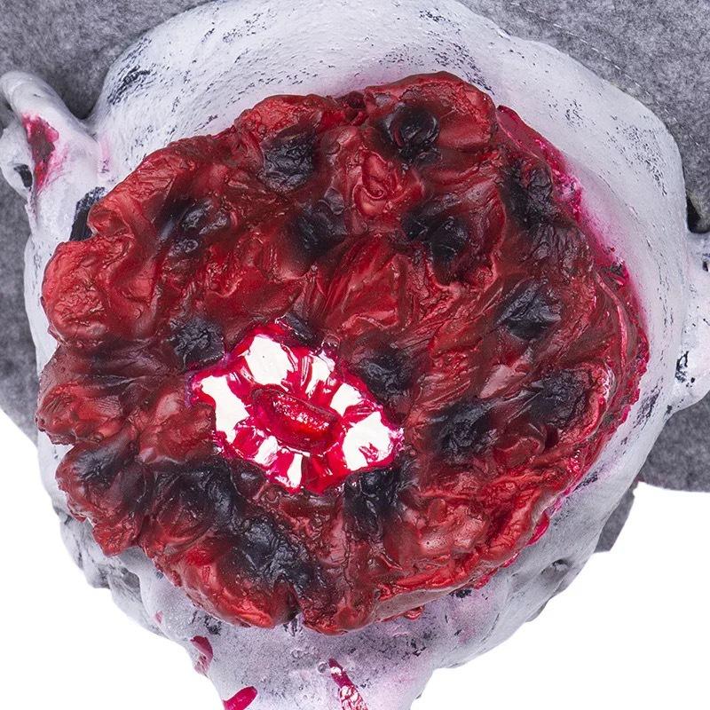 Halloween Party Decoration Props Bloody Prank Toy Realistic Hanging Severed Human Head