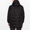 Armani Exchange Solid Color Mid-Length Hooded Cotton Coat Men Coats Black 6HZL01-ZNFYZ-1200