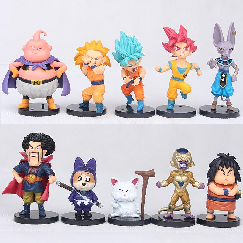 20 шт. Набор Bandai Dragon Ball Z Супер Сон Гоку Вегета Броли Буу Экшн-фигурки Аниме Фигурки Модель Ультра Инстинкт Подарки Игрушки
