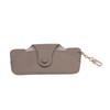 Sunglasses Case Glasses Accessories Solid Color Simple Universal Pressure Resistant Leather Portable Sunglasses Storage Bag