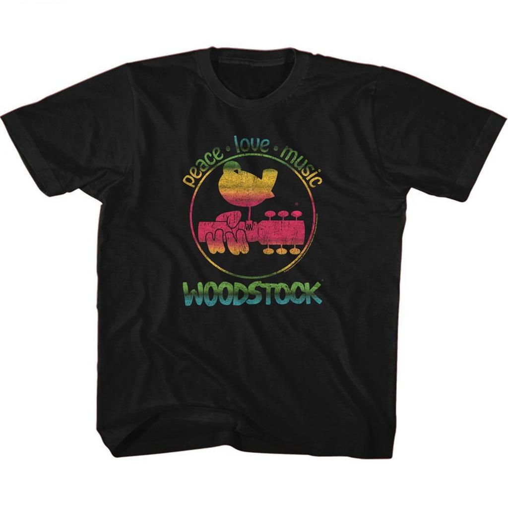 Woodstock Gradient Black Youth T-Shirt