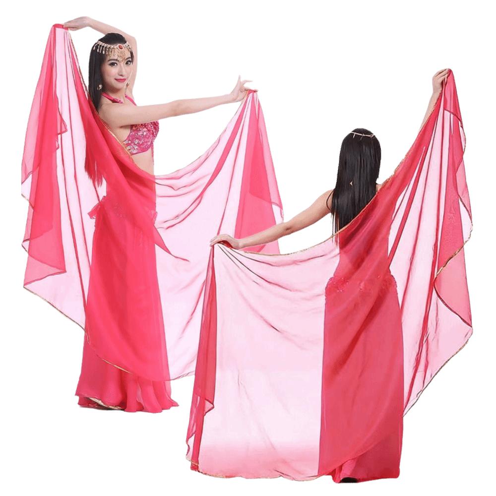 Chiffon Latin Belly Dance Shawls Silk Performance Shawl Fashion Dance Costumes Accessories Dance