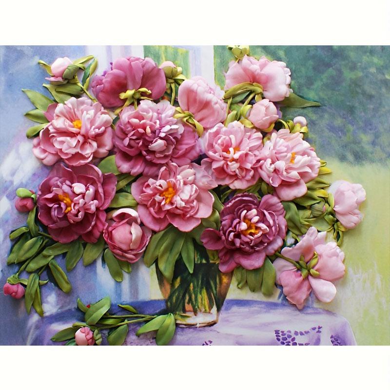 5D Diamond Painting For Adults Cat Flower Mosaic Diamond Embroidery Animal Picture Of Rhinestone Handmade Home Decor 30x40cm/12x16inch