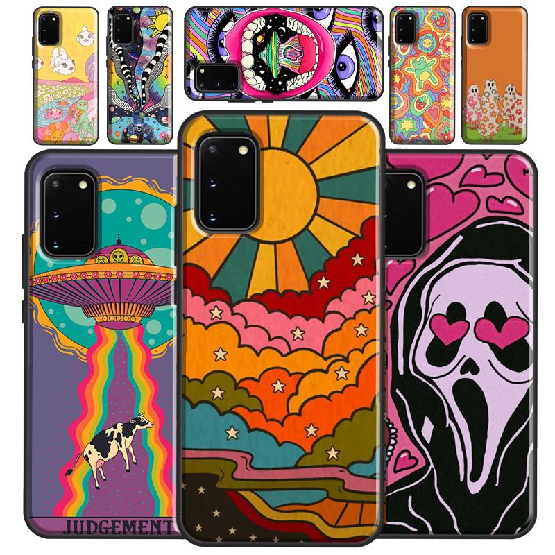 Милый Чехол в Стиле Инди Хиппи Для Samsung Galaxy S22 S21 S23 Ultra Note 20 S8 S9 S10 Note 10 Plus S20 FE Задняя Крышка