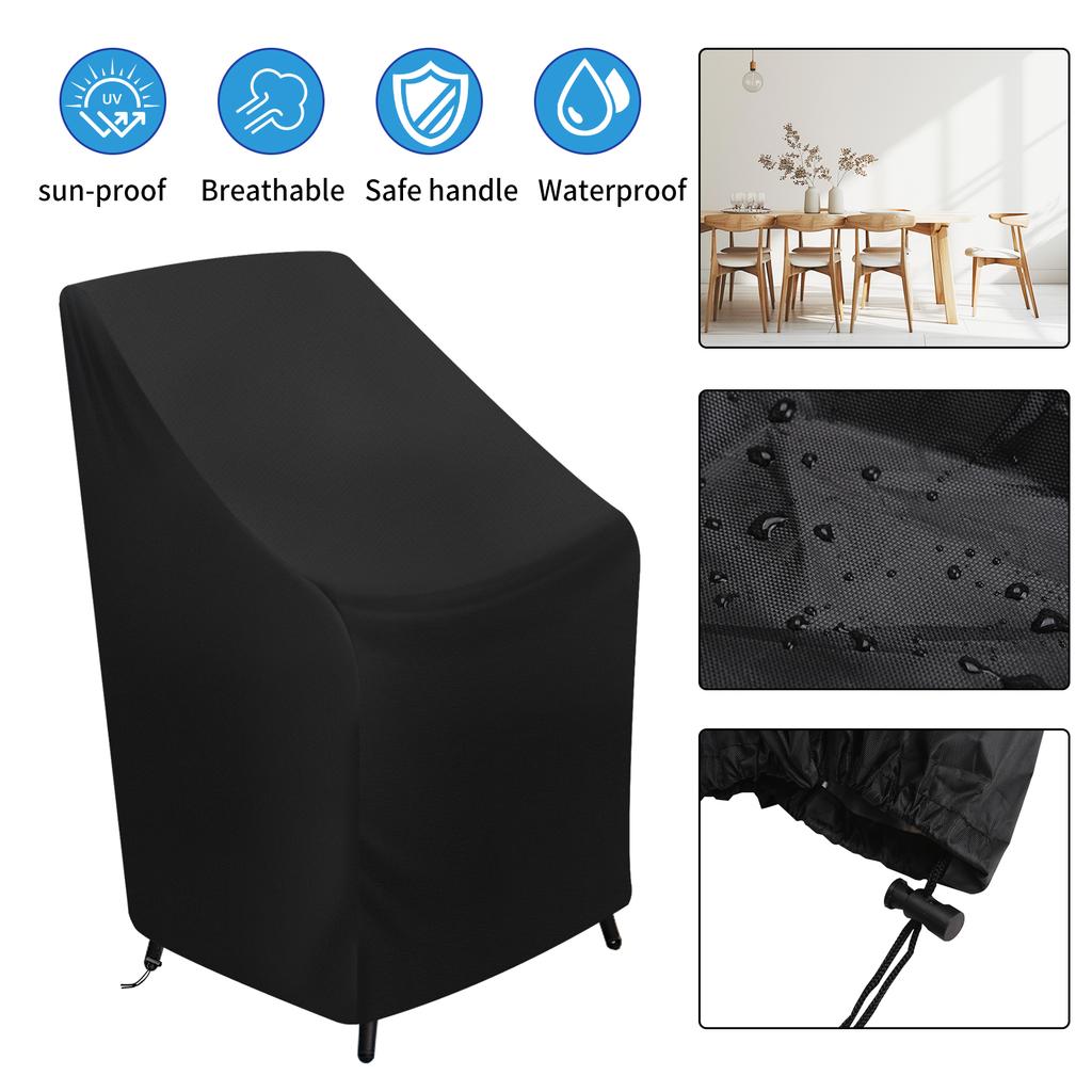 Outdoor Waterproof Chair Covers Lounge Deep Seat Cover Easy-Going UV Resistant Rainproof Dust Proof Lawn Patio Furniture Protect