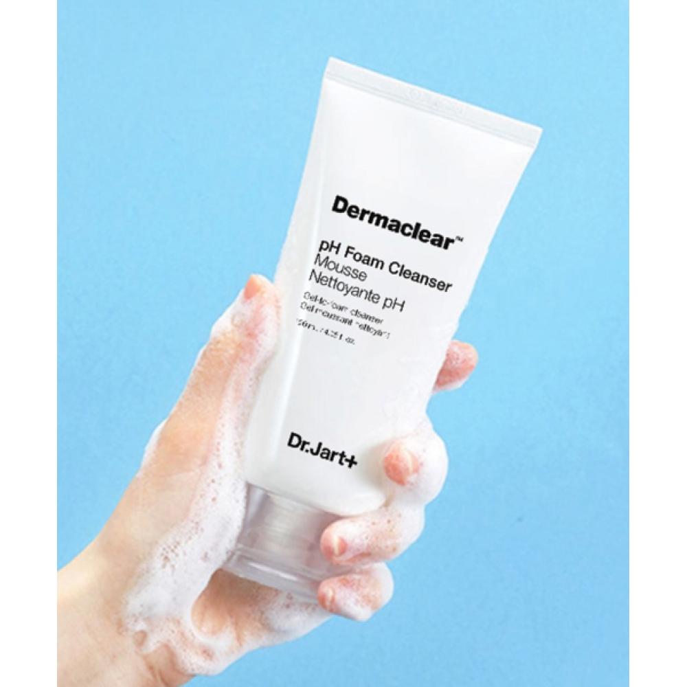 Dr.jart 2pack Derma Clear Ph Cleansing Foam 120ml + Power Derma Barrier Cream 7ml 2+2 Vital Hydra Solution Plump Essence 15ml