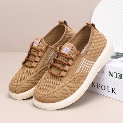 Туфли женские 2025 весна новые модные универсальные одинарные туфли женские сетчатые дышащие ленивые удобные легкие износостойкие женские туфли