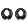Bike Cable Combination Lock 4-Digit Password Anti-theft Bicycle Lock Long-lasting Cable Lock with Alloy Core for MTB Road Bike