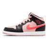 Детские кроссовки Air Jordan 1 Mid PS Black Pink Crimson Atmography Infrared-23 640734-604