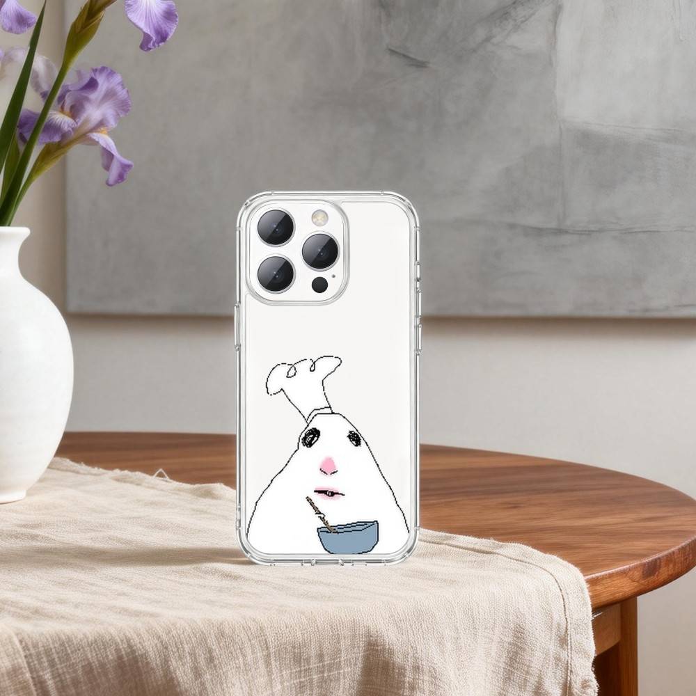 Чехол для телефона H-Hamster Caveman-N для iPhone17p 16 15 14 13 12 11 Mini Pro Max Plus Прозрачная крышка
