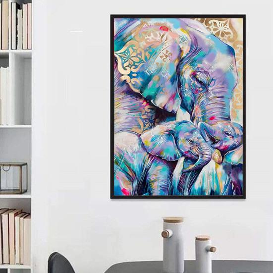 5D DIY Diamond Painting Kit Sparkling Animal Theme Beginner Diamond Painting Art Crafts Desktop Decoration