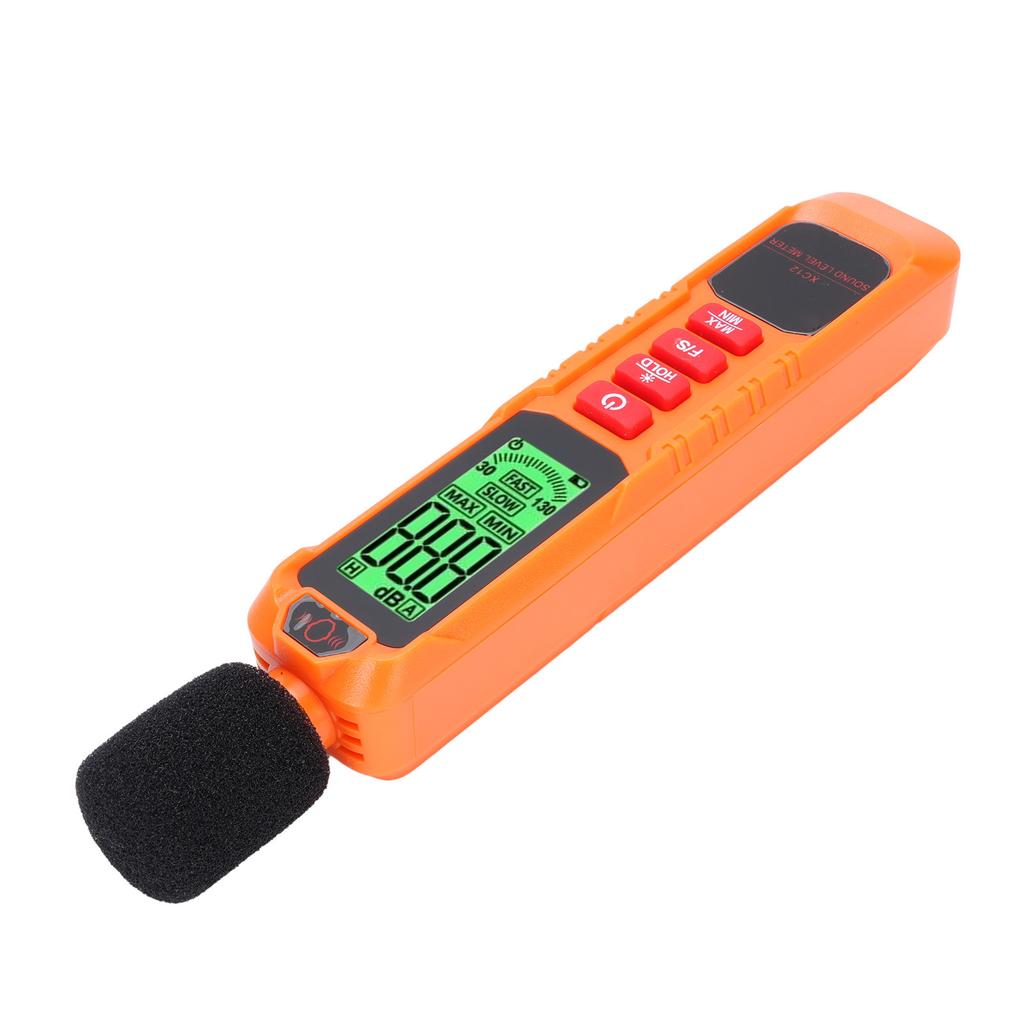 Sound Level Meter with A Weighting Backlight Screen Portable Noise Decibel Tester for Home