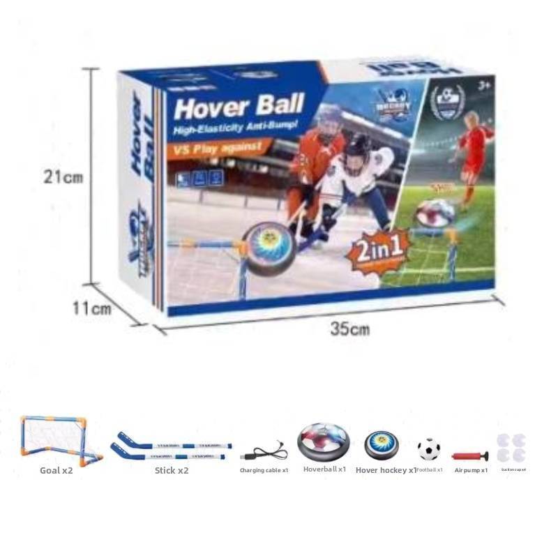 Hovering Hockey Football Toy Set Rechargeable Led With Goal For Childrens Gift