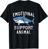 Emotional Support Animal Funny Scary Shark Pun Humor Shark T-Shirt