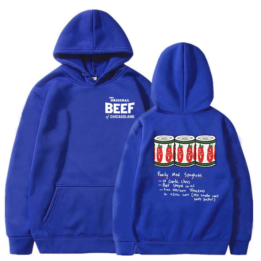 Мужская одежда Оригинальный Beef of Chicagoland Толстовки Модные Толстовки с длинным рукавом Женские Повседневные Харадзюку Sudaderas