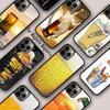 Пиво Алкоголь Лето Пузырьки Магнитный Чехол для Телефона ДЛЯ APPLE iPhone 17 Air 16 14 13 12 Pro Max 15 Plus Беспроводная Обложка MagSafe