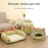 Warm Little Monster Pet Sofa In Winter Funny Mongolian Yurt Cat Nest Comfortable Semi-closed Slipper Nest