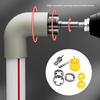 Electric Drill Compatible PVC Pipe Threader Kit Electric Drill PVC Thread Maker Tool Pipe Threader for Electric Drill
