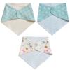 MK Infant Check Leaf Forest Scarf Bibs 3 Piece Set, Korean Baby Products