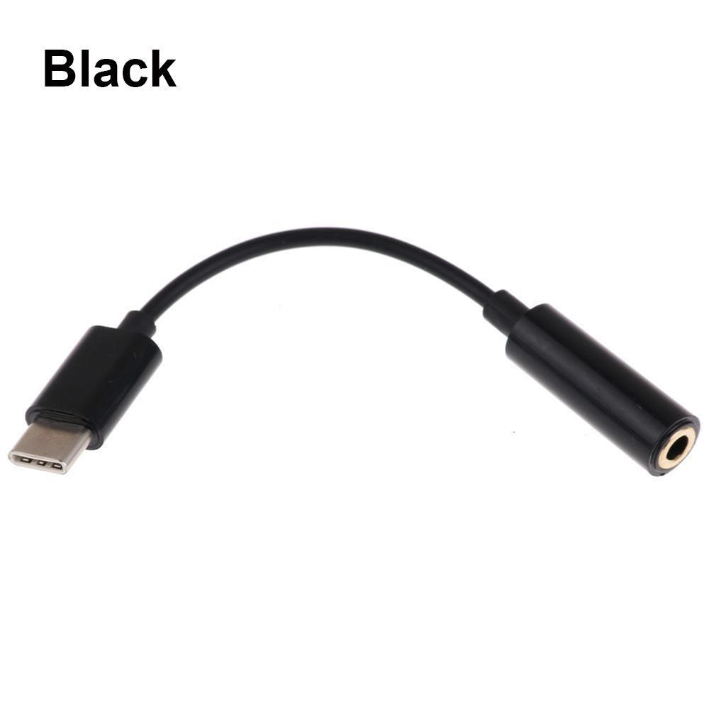 Speaker Male To Female Converter Cable Cord Audio Adapter AUX Jack Type-C To 3.5mm