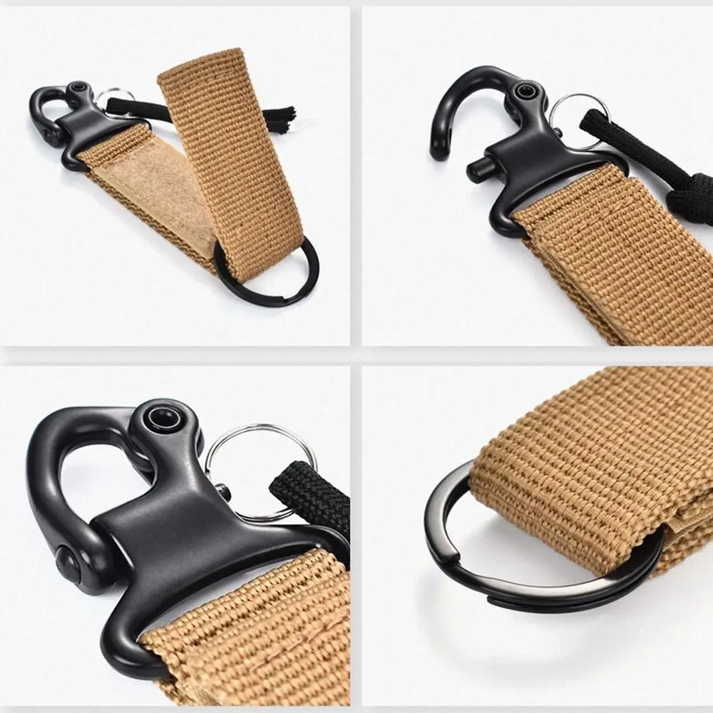 Outdoor Belt Clip Camping Accessories Quickdraw Carabiner Webbing Backpack Strap Water Bottle Hanger Molle Holder Hooks