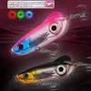 6.5CM/18G/24G Fishing Lure Light with Treble Hook Long Casting Sinking Artificial Bait with 3 Colors LED Light Saltwater Freshwater Bass Walleye