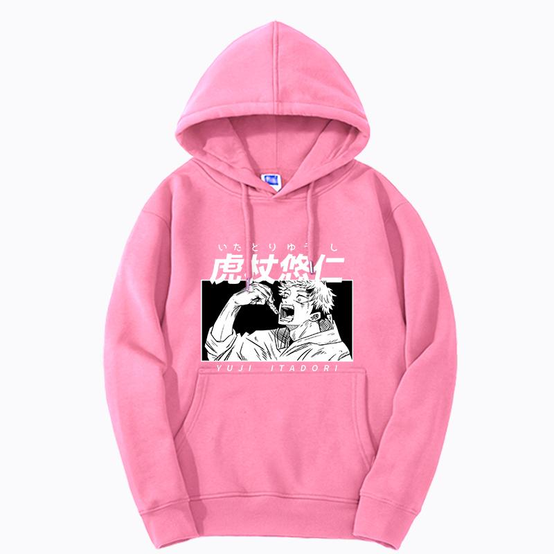 Аниме Магическая битва Годжо Сатору Графические худи Винтажные оверсайз худи с капюшоном Хип-хоп толстовка с длинными рукавами Мужская женская одежда