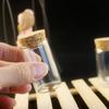 20ml Cork Glass Bottle with Stopper, 3x5CM, Transparent Mini Vase, 30MM Straight Neck.