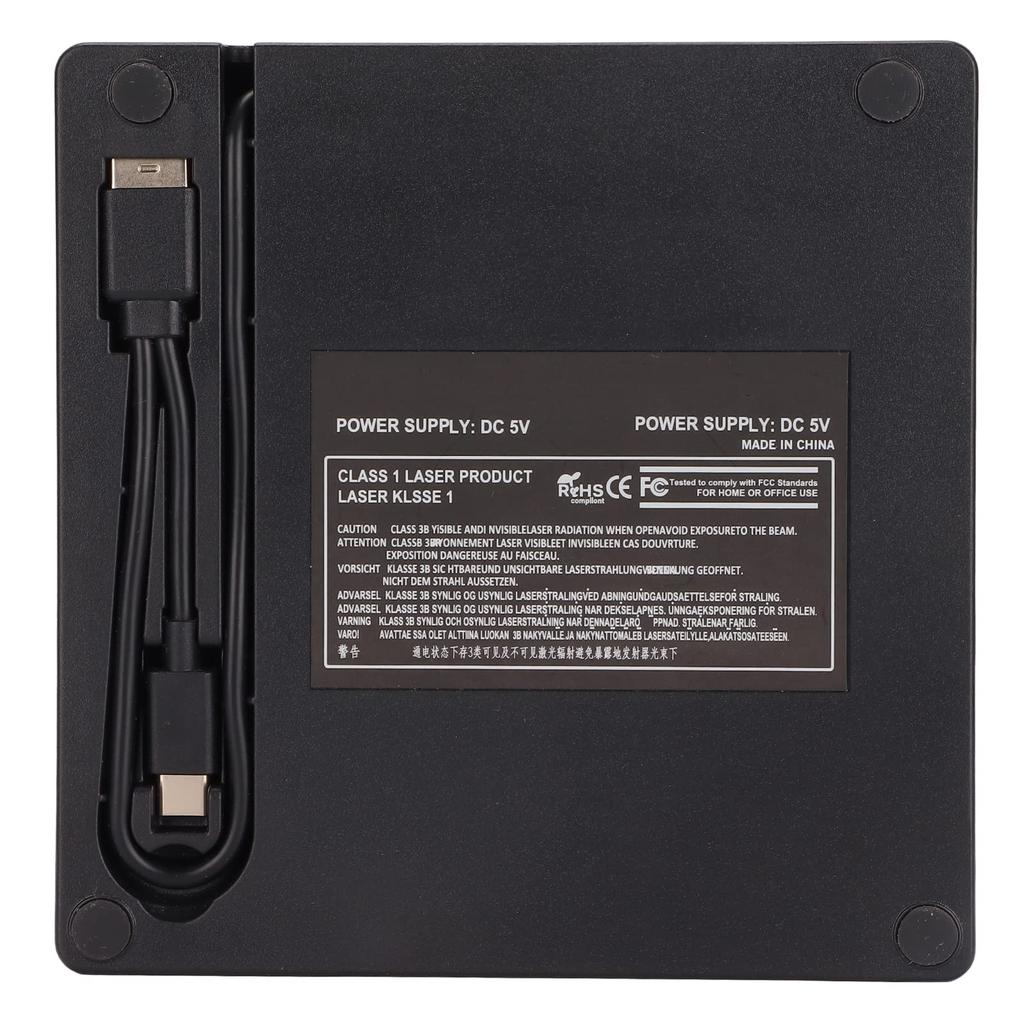 External DVD Drive Removable 5Gbps Laptop Optical Drive Support SATA I Support Power Saving Sleep for SATA DVDRW Drive Box, USB3.0/USB2.0 Enclosure,