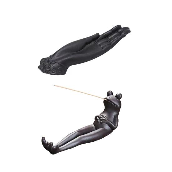 Подставка для благовоний в виде декоративной лягушки, подставка для благовоний, курильница, улавливатель пепла для ароматерапии, йоги, медитации, снятия стресса и беспокойства