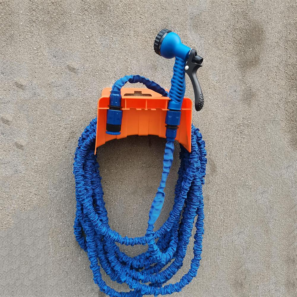 Garden Hose Pipe Hanger Wall Mounted Watering Hose Organizer Wash Car Washer Gun Hose Storage Holder Pipe Reel Bracket