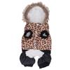 Dog Leopard Print Winter Clothes Cute Loose Thicken Prevent Hair Loss Pet Warm Coat for Small