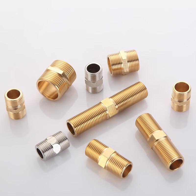 Copper Double External Thread Pipe Connector