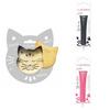 Cat Embossed Biscuit Kit + 2 Dark Chocolate and Fuchsia Pens