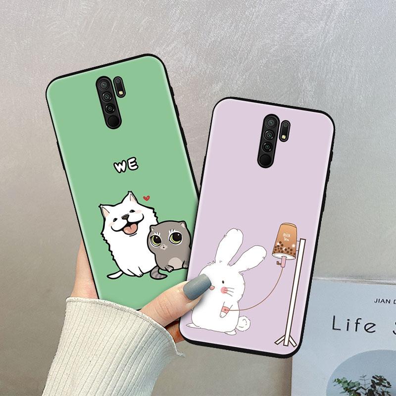 Cartoon Puppy Kitten Bunny Animal Pattern Soft Silicone Phone Case for Samsung Galaxy A50s IPhone Huawei Xiaomi Redmi Note 8 9 10 Pro OPPO Nokia Cover
