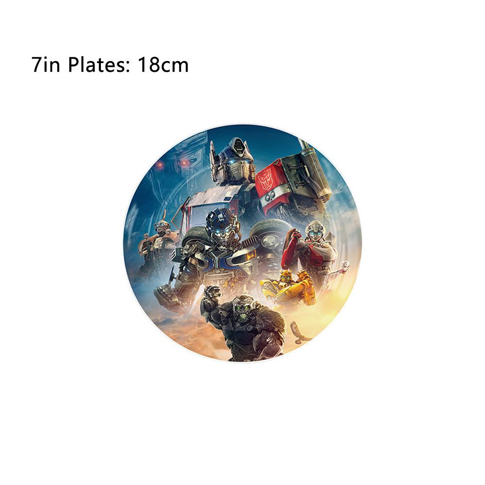 51pcs Transformers Themed Birthday Party Decor w/ Plates Napkins Tablecloth Cups