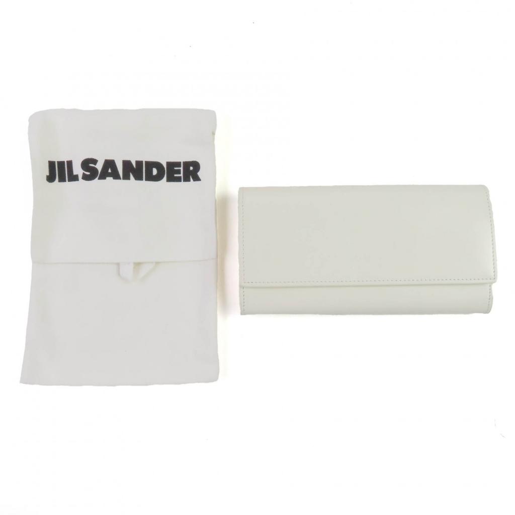 Pristine JIL SANDER Purse off white leather Women J09UI0001 Used