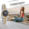 JEWELRYWE 3 АТМ Водонепроницаемые Светящиеся Японский Кварцевый Механизм Нержавеющая Сталь Черные Женские Часы, Водонепроницаемые, Календарь, Аналоговые, Механизм, Ремешок,