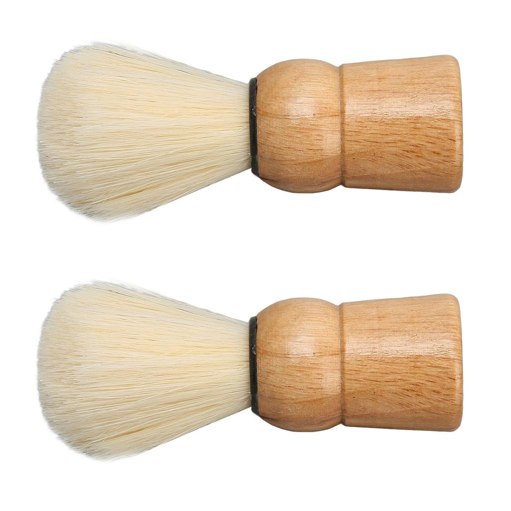 Wooden Handle Shave Brush Mini Professional Safety Synthetic Shaving Brush for Men Beauty Salon